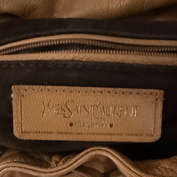 YVES SAINT LAURENT | YSL Authentic Rive Gouche Tan Leather Bag Purse - Picture 6 of 6